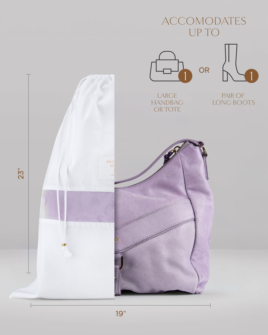 Large Organic Cotton Dust Bags | Set of Three