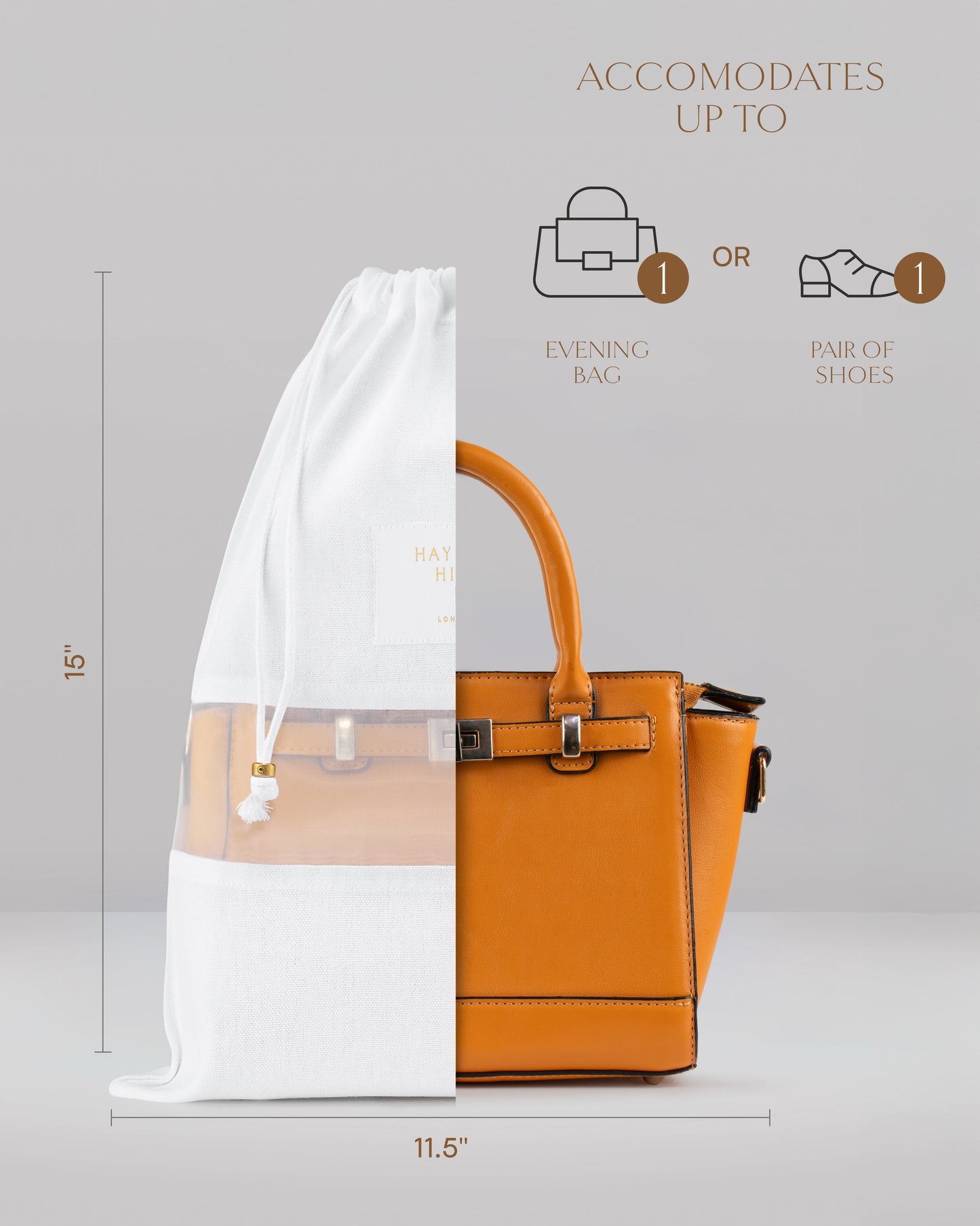 Small Organic Cotton Dust Bags | Set of Three