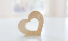 Heart Wooden Baby Grasping Toy - Aware House