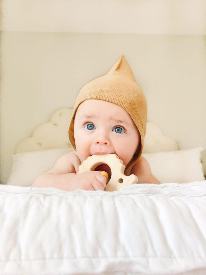 Hedgehog Wooden Baby Grasping Toy-zoom-