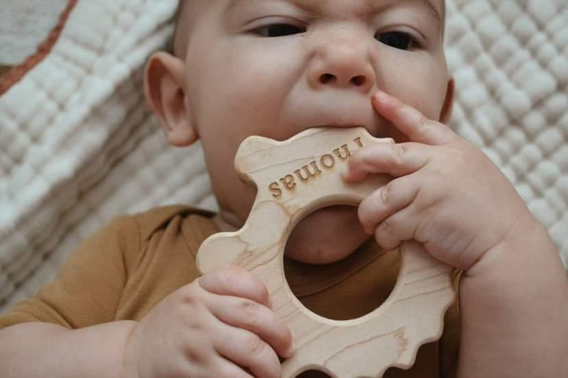 Hedgehog Wooden Baby Grasping Toy-zoom-