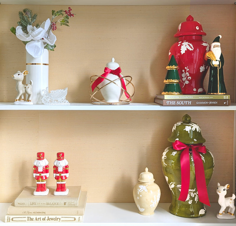 Holiday Red Santa with 22K Gold Accents-zoom-