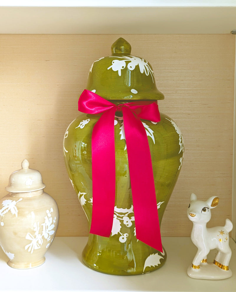 Deck the Halls Ginger Jars in Red-zoom-