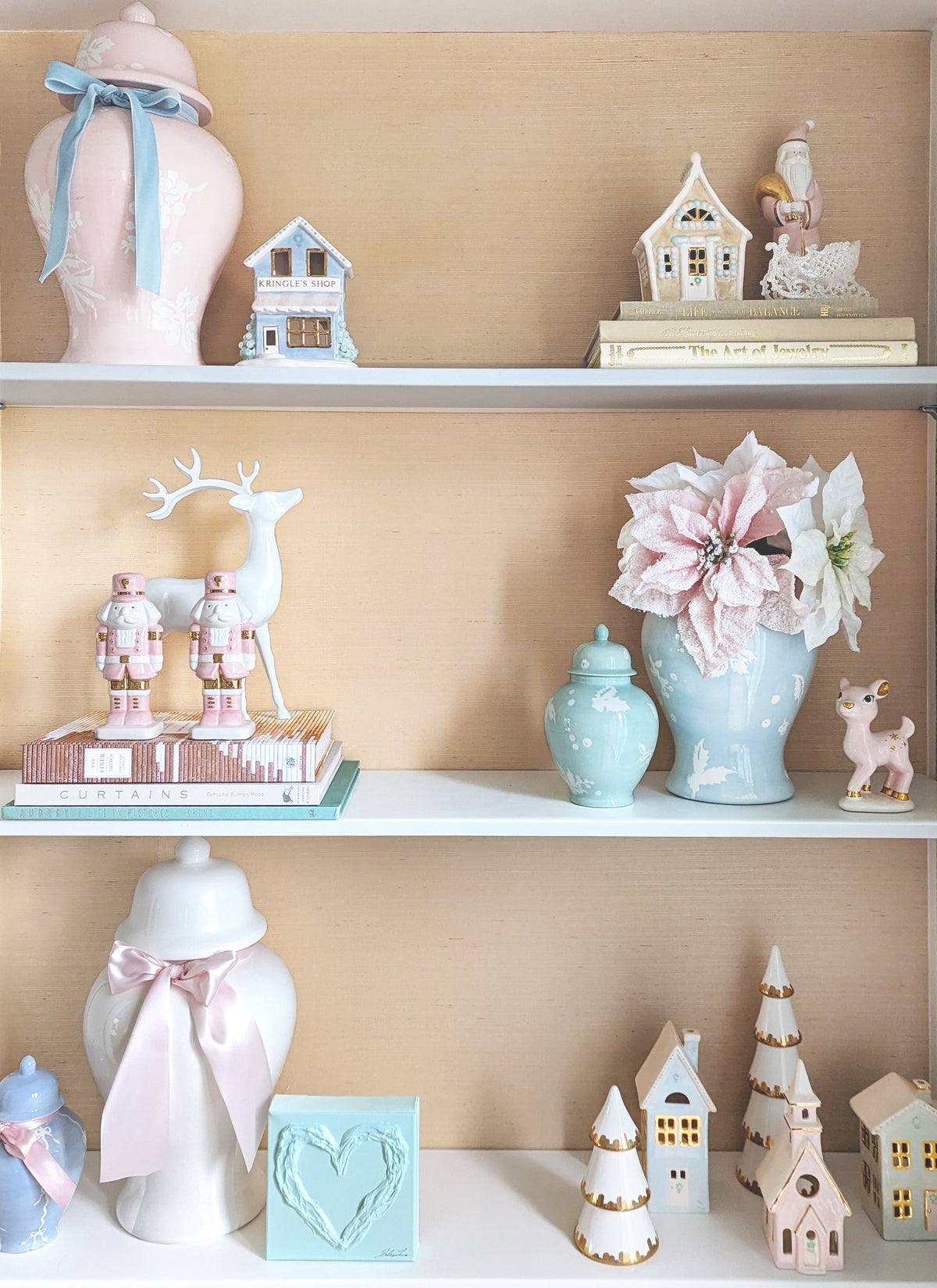 Deck the Halls Ginger Jars in French Blue-6