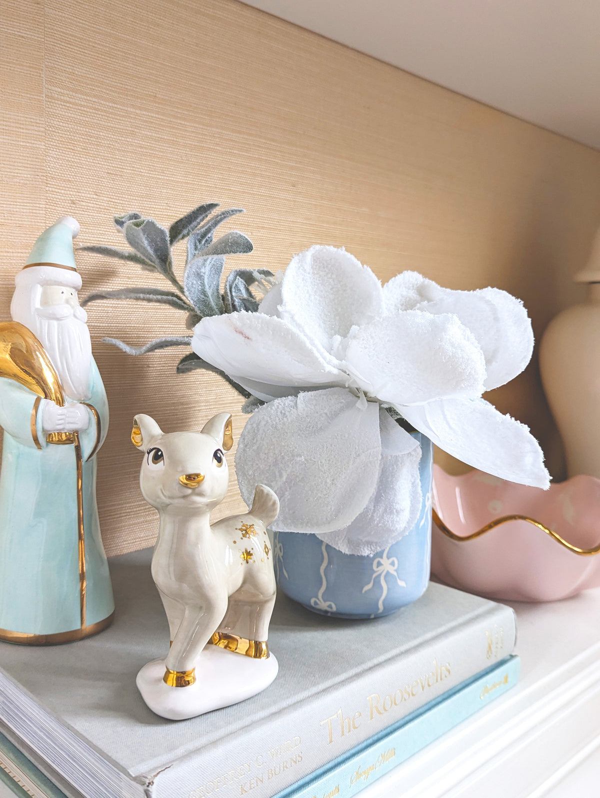 Deck the Halls Ginger Jars in French Blue-9