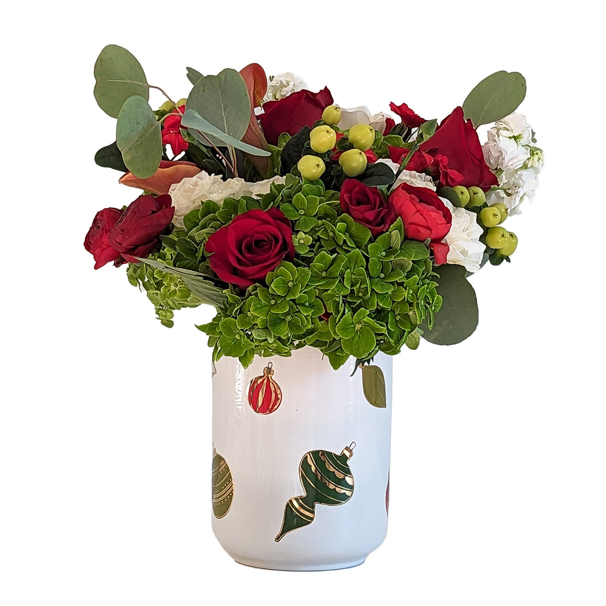 Classic Baubles Vase with 22K Gold Accents-zoom-1