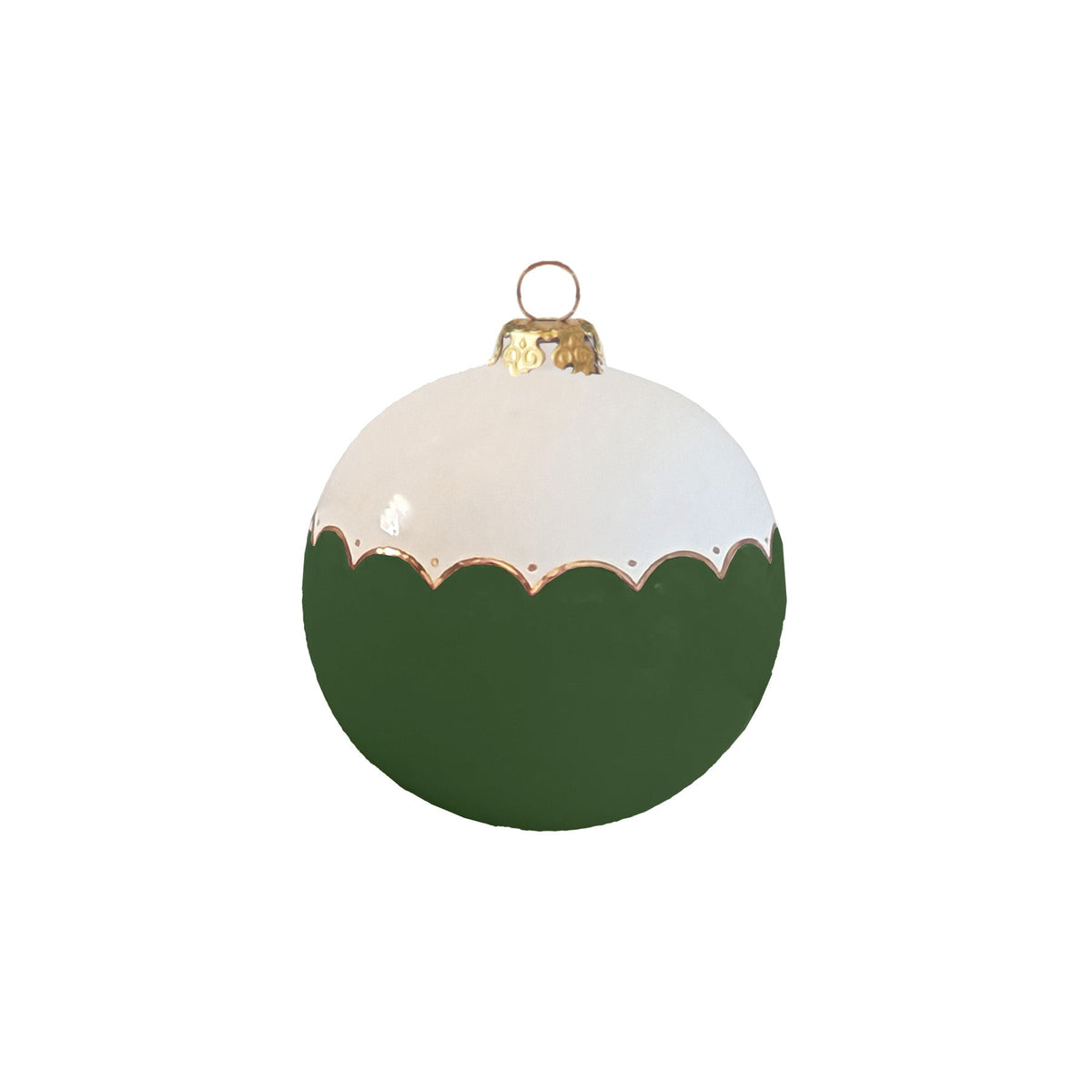 Large Scallop Ornament with 22K Gold Detailing-zoom-2