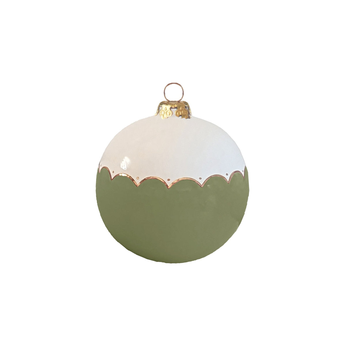 Large Scallop Ornament with 22K Gold Detailing-zoom-4
