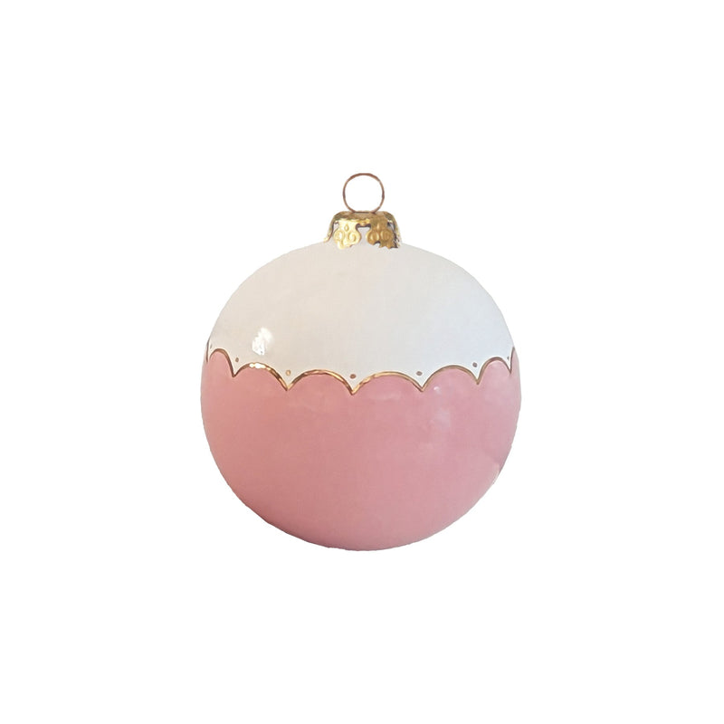 Large Scallop Ornament with 22K Gold Detailing-zoom-
