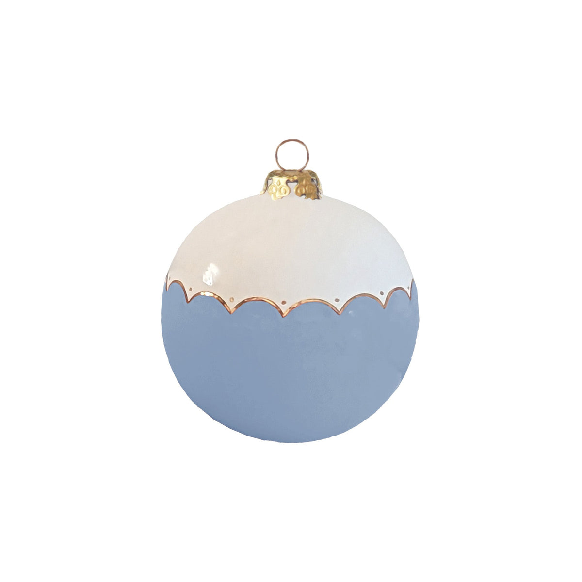 Large Scallop Ornament with 22K Gold Detailing-zoom-5