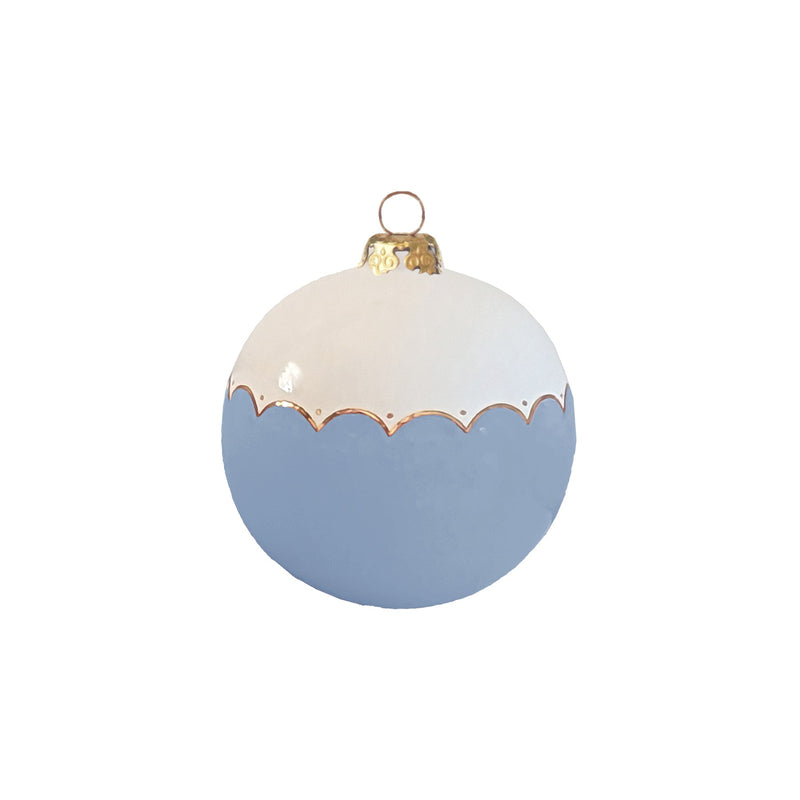 Large Scallop Ornament with 22K Gold Detailing-zoom-