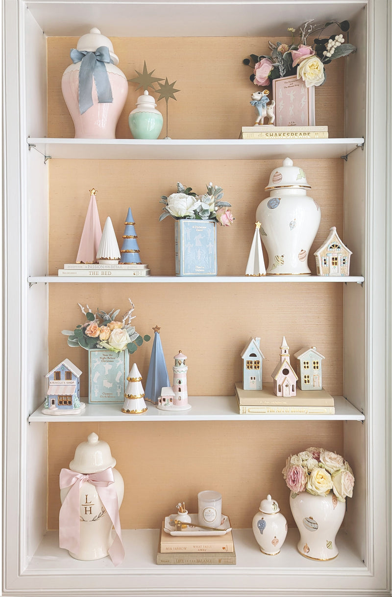 Pastel Baubles Ginger Jars with 22K Gold Accents-zoom-