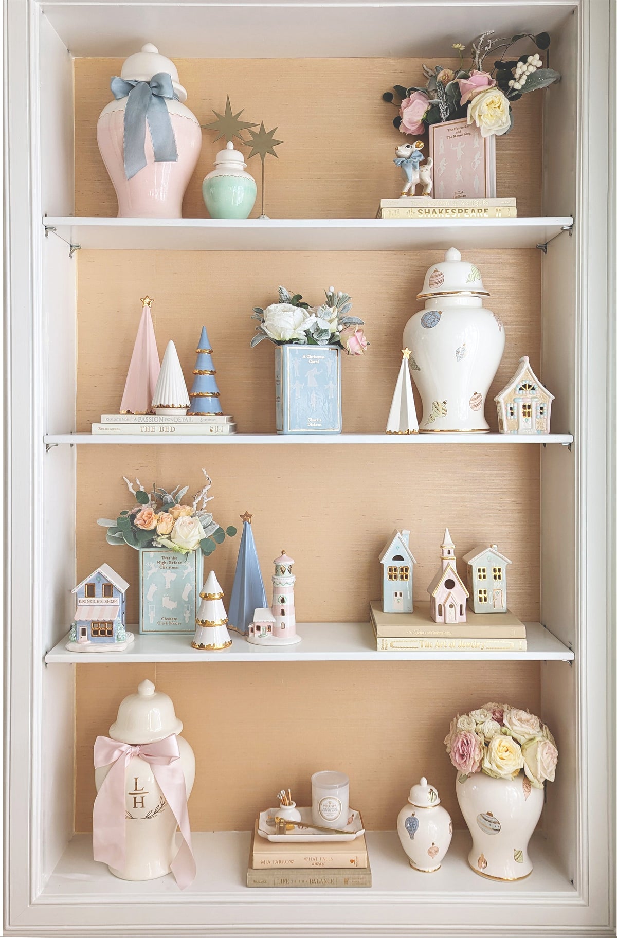 Christmas Classics Book Vase- The Nutcracker and the Mouse King in Pink-zoom-6