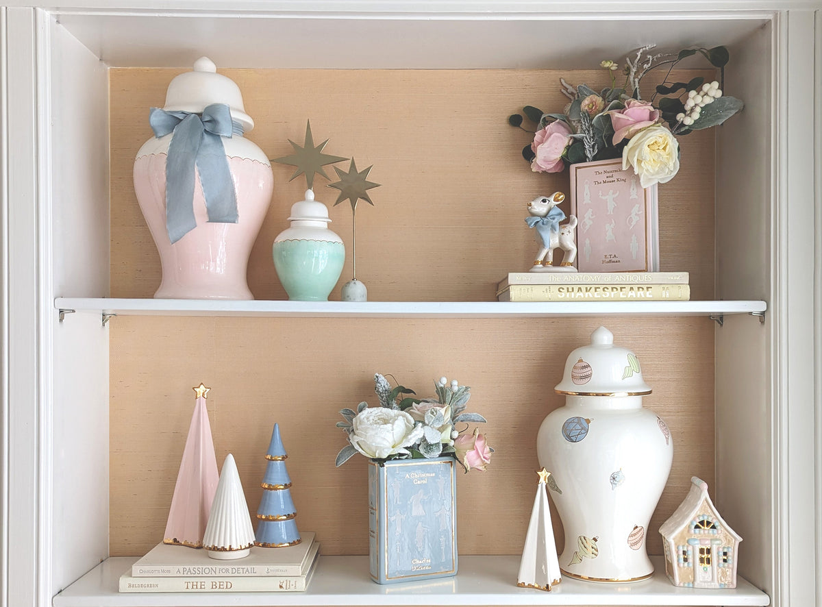 Christmas Classics Book Vase- The Nutcracker and the Mouse King in Pink-7