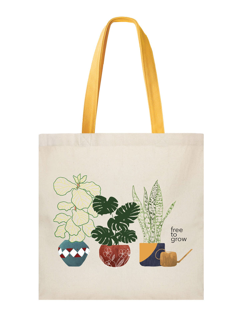 Free to Grow Houseplant Tote Bag-zoom-