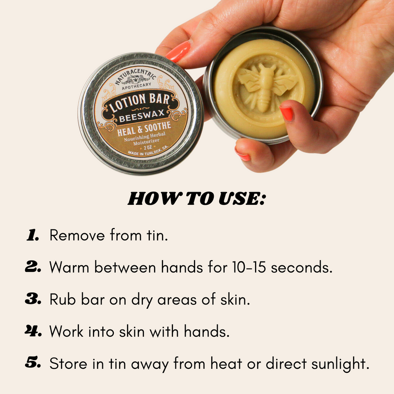 Heal and Soothe Beeswax Lotion Bar-zoom-