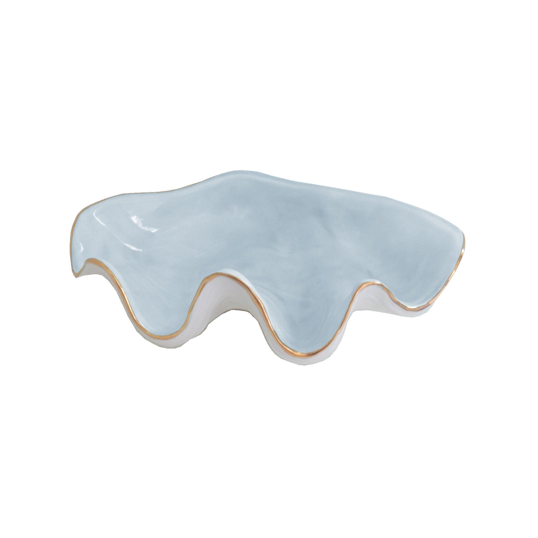 Clam Shell Bowl with 22K Gold Accent - Aware House