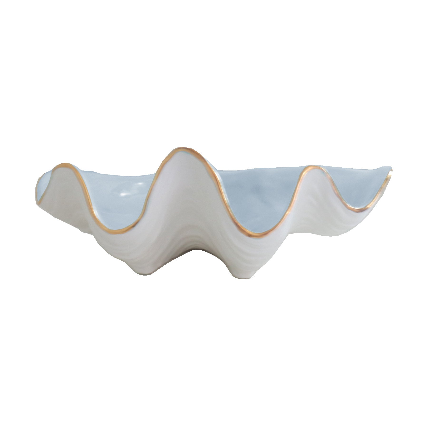Clam Shell Bowl with 22K Gold Accent - Aware House
