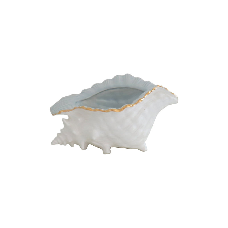 Conch Bowl with 22K Gold Accent-zoom-