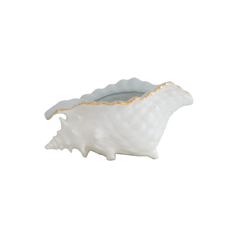 Conch Bowl with 22K Gold Accent-zoom-