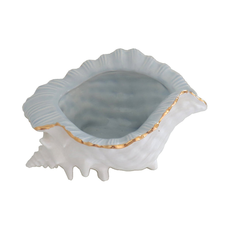 Conch Bowl with 22K Gold Accent-zoom-