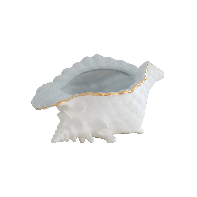 Conch Bowl with 22K Gold Accent-zoom-