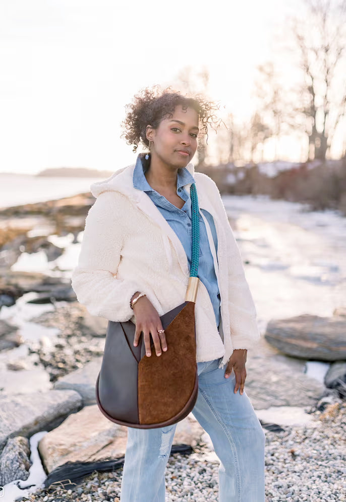 Original Wildwood Bag Small Crossbody in Brown Leather-zoom-