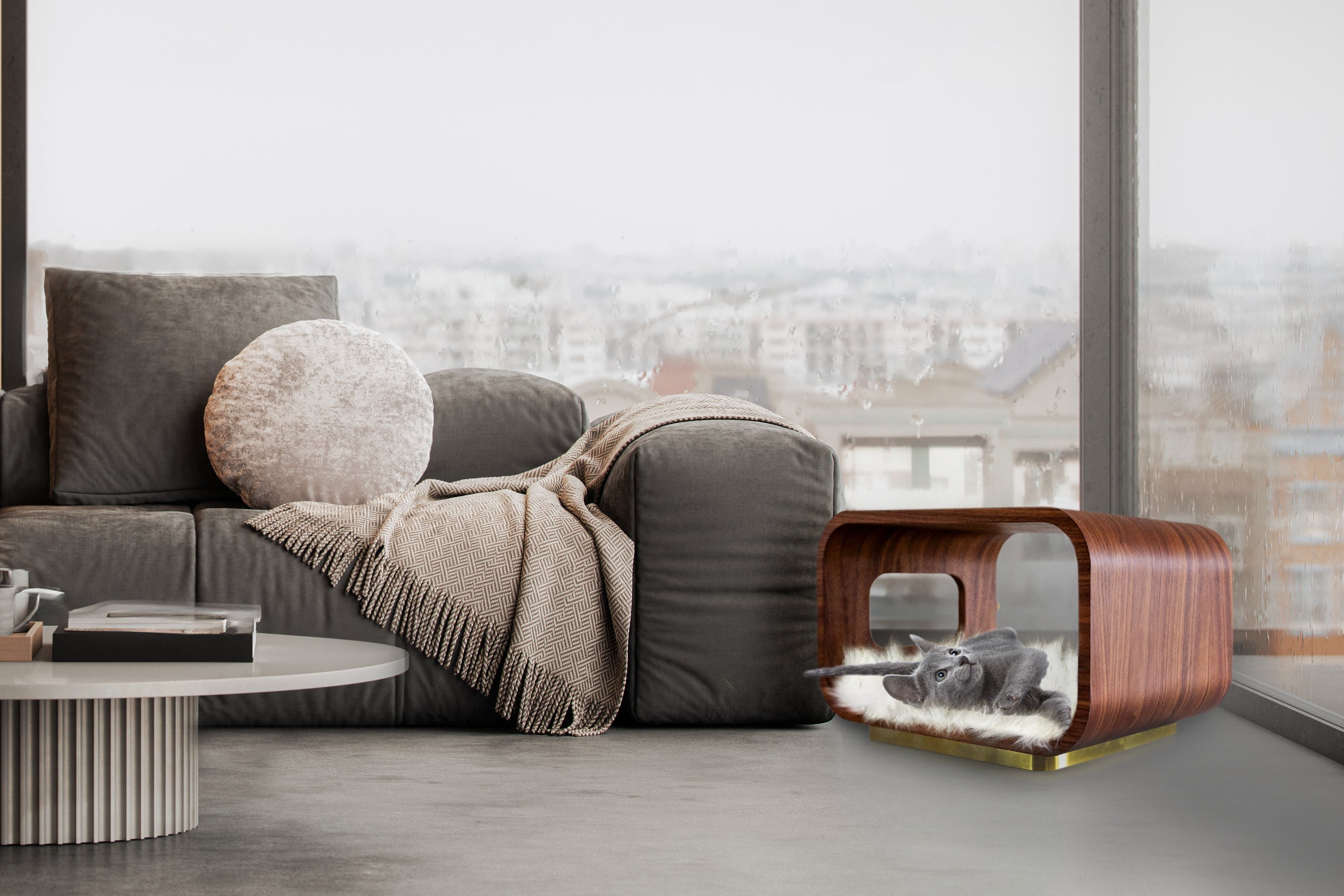 LUNA Bed in Walnut-zoom-12