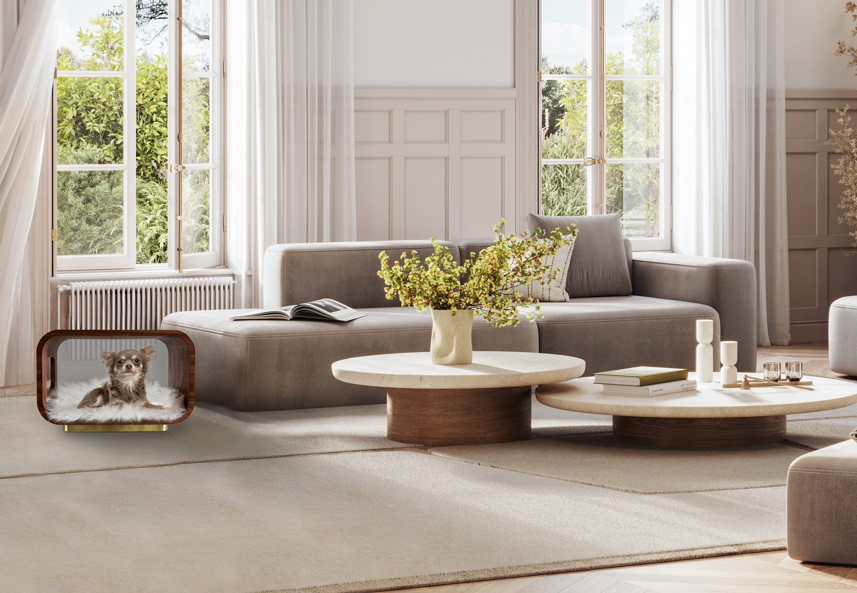 LUNA Bed in Walnut-zoom-13