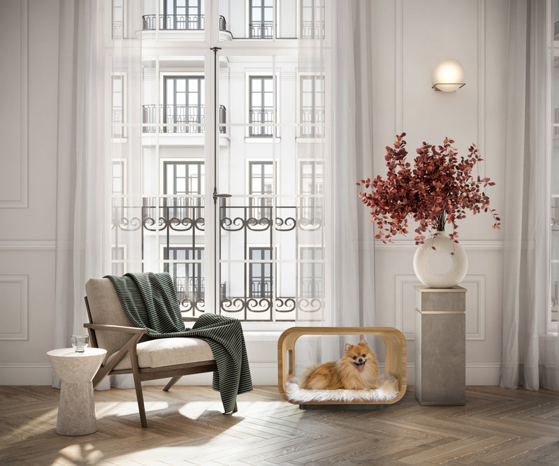 LUNA Bed in White Oak-zoom-