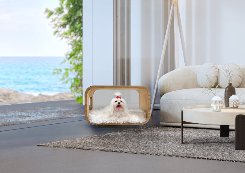 LUNA Bed in White Oak-zoom-