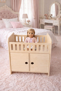 Clara | Doll Crib with Storage - Aware House
