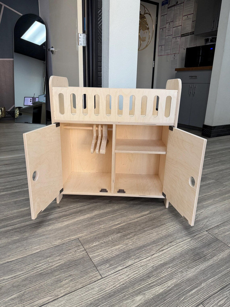 Clara | Doll Crib with Storage-zoom-