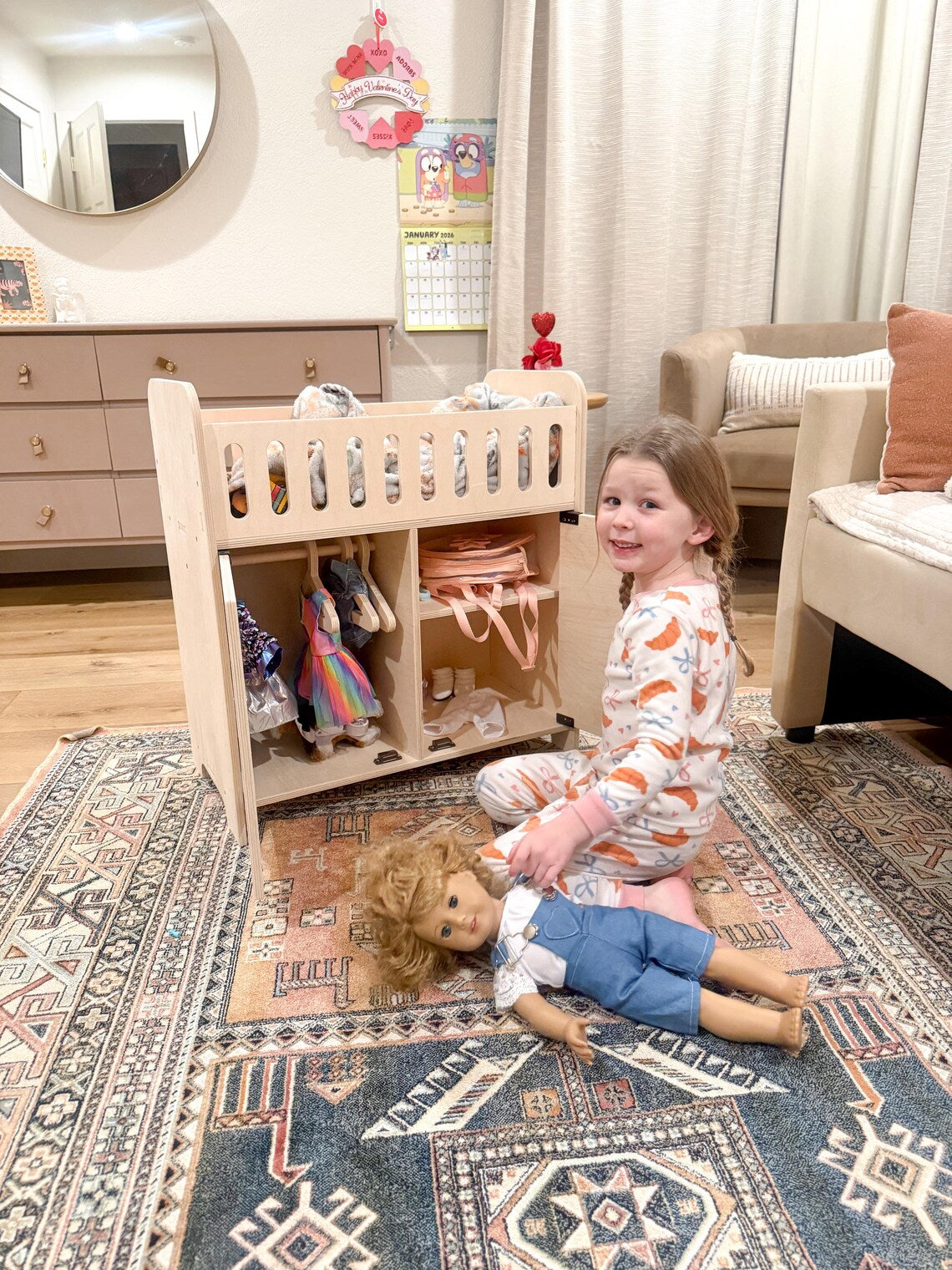 Clara | Doll Crib with Storage