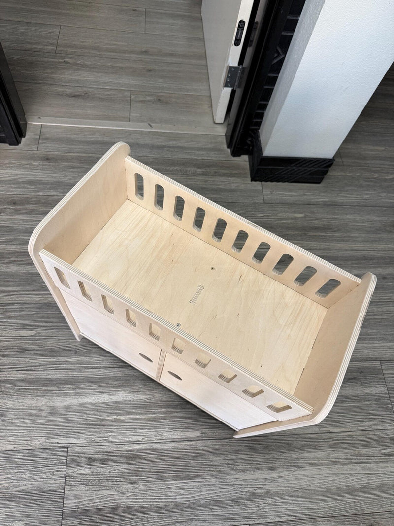 Clara | Doll Crib with Storage-zoom-
