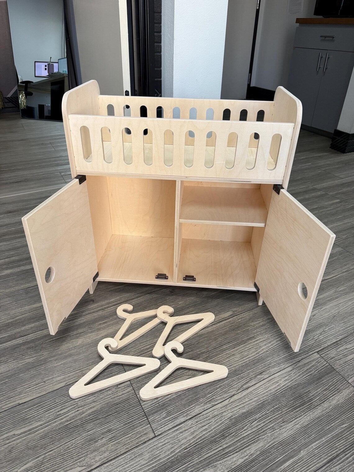 Clara | Doll Crib with Storage - Aware House