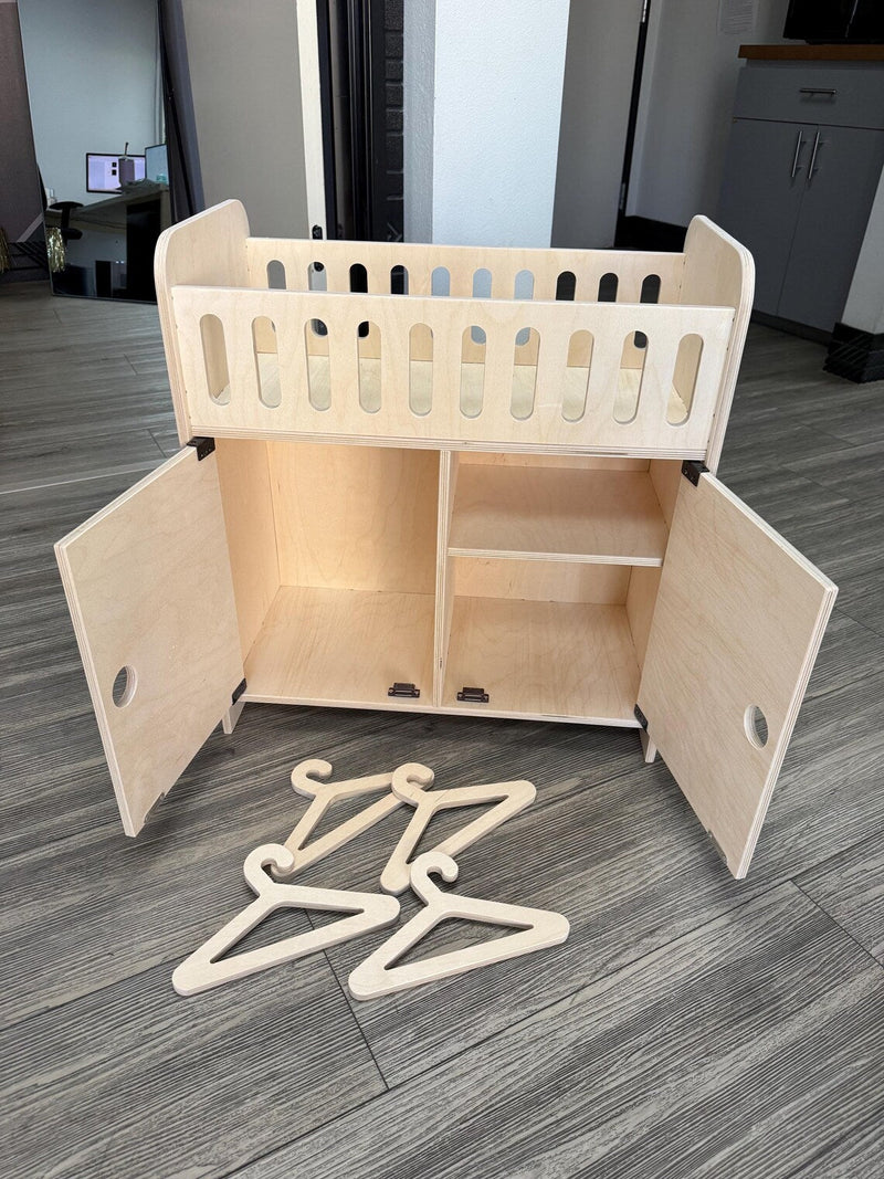 Clara | Doll Crib with Storage-zoom-