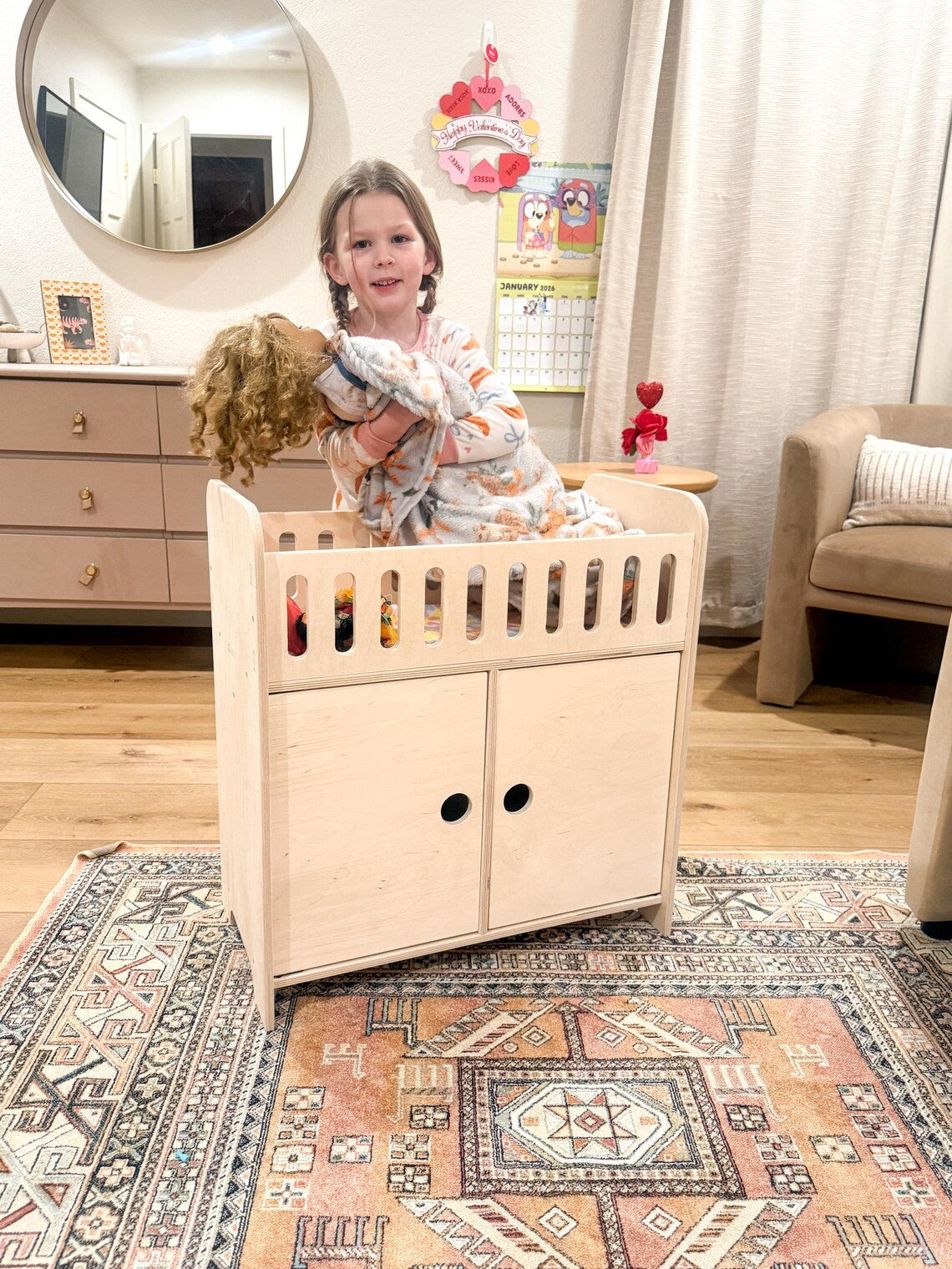 Clara | Doll Crib with Storage