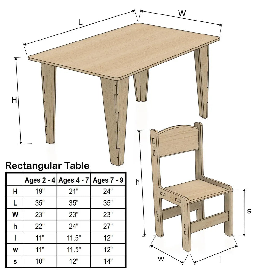 Remi | Rectangular Table with Set of 4 Chairs-2