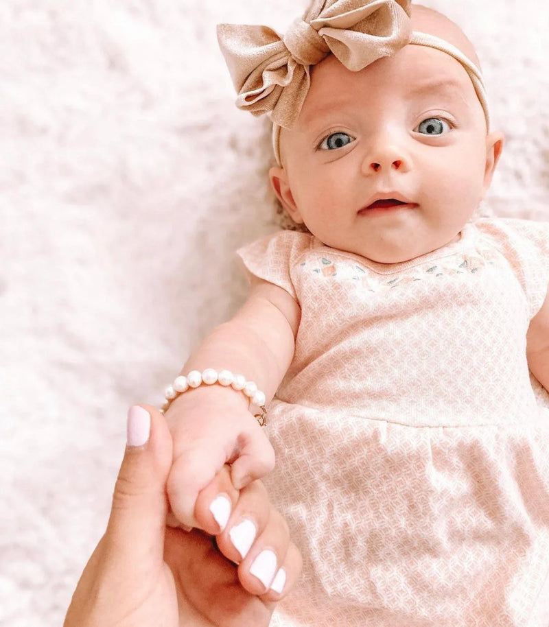 Gold-Filled Freshwater Pearl Baby Bracelet-zoom-