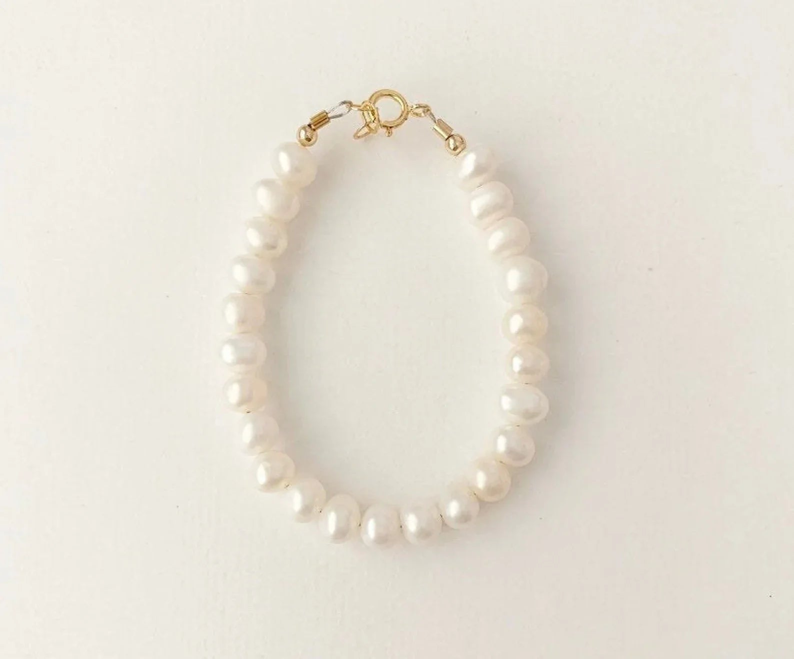 Gold-Filled Freshwater Pearl Baby Bracelet-zoom-4