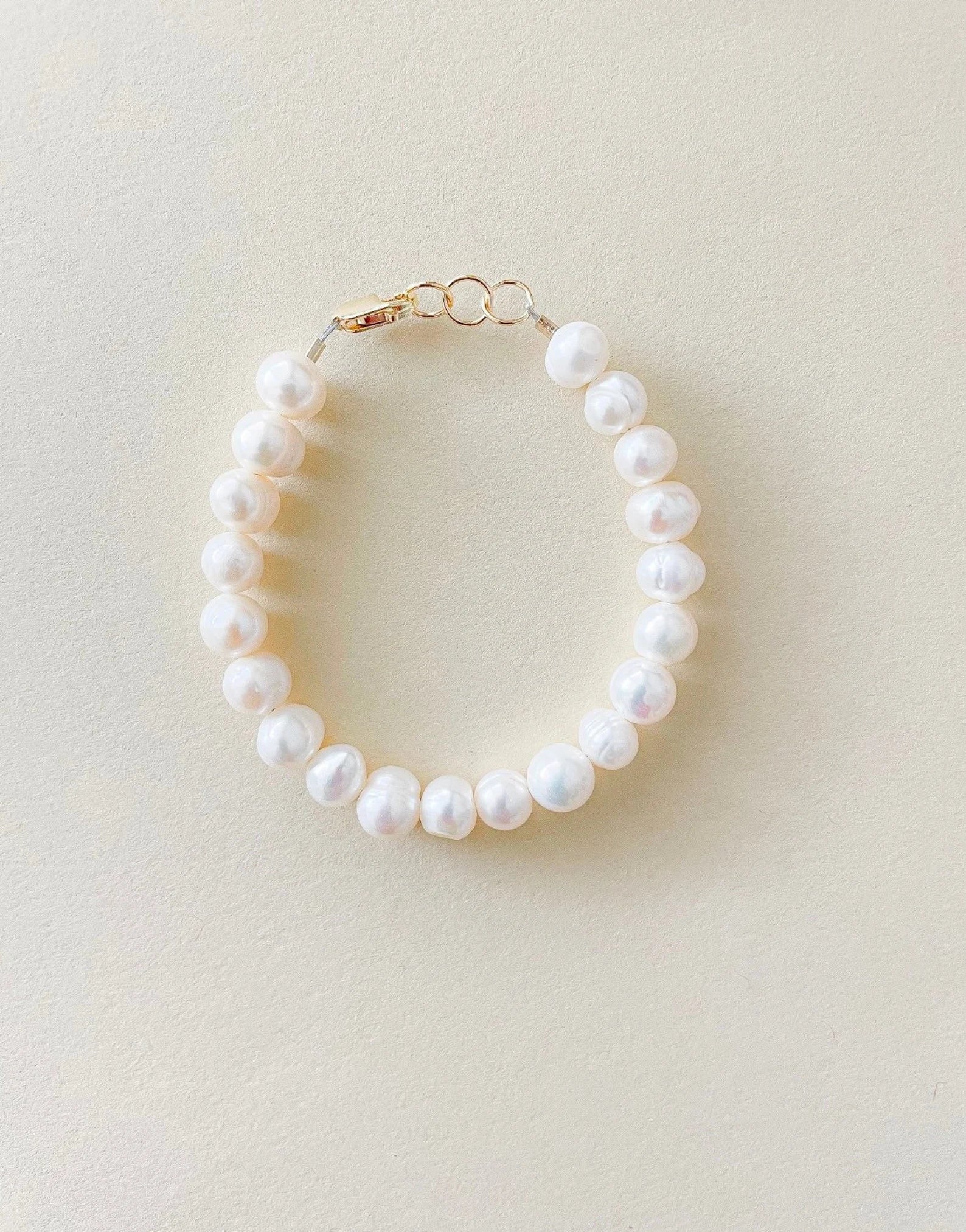Gold-Filled Freshwater Pearl Baby Bracelet-6