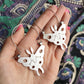 Handmade Luna Moth Hoop Earrings
