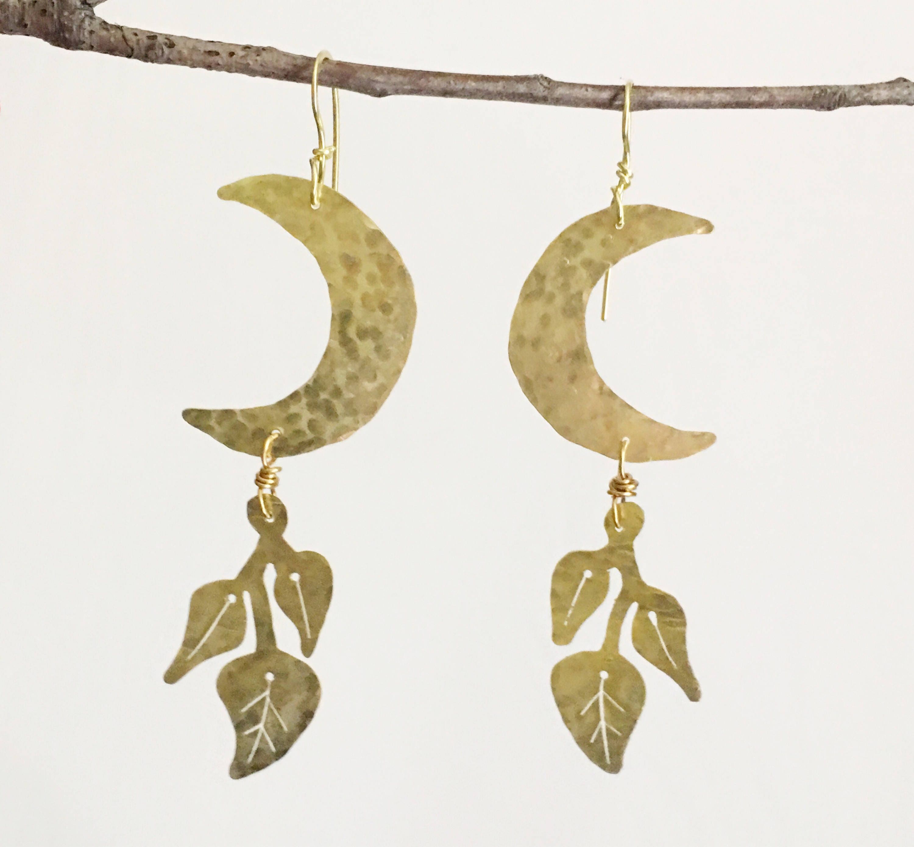 Crescent Moon Earrings-zoom-2