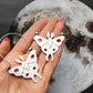 Handmade Luna Moth Hoop Earrings