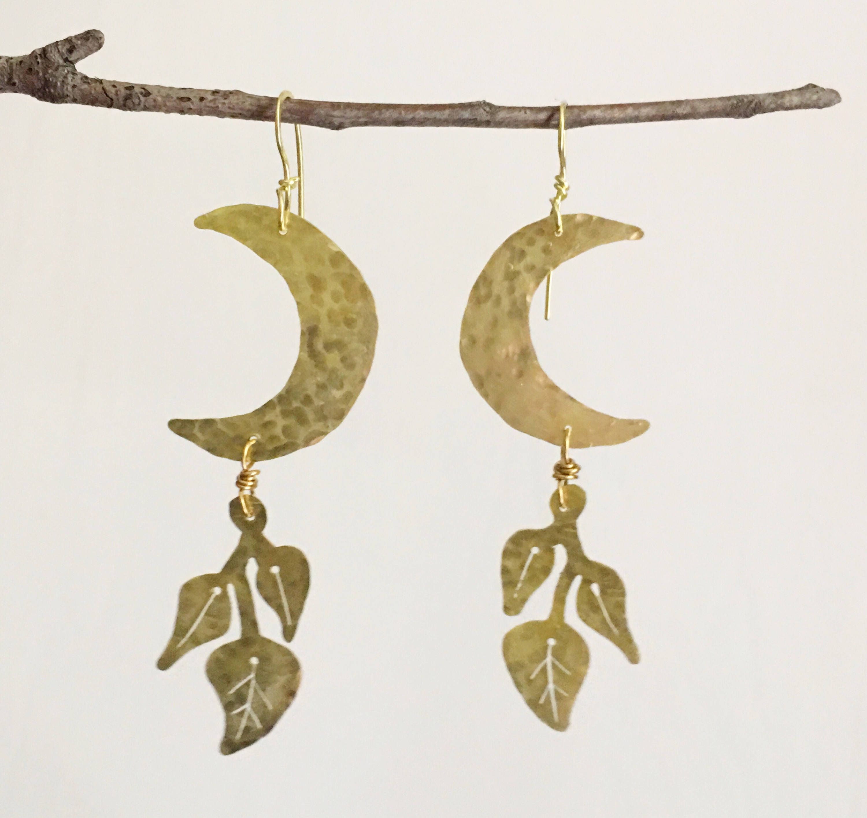 Crescent Moon Earrings-zoom-5