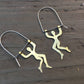 Small Trapeze Artist Hoop Earrings