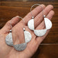 Hammered Aluminum Geometric Hoop Earrings