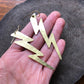 Hammered Lightning Bolt Earrings