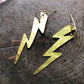 Hammered Lightning Bolt Earrings